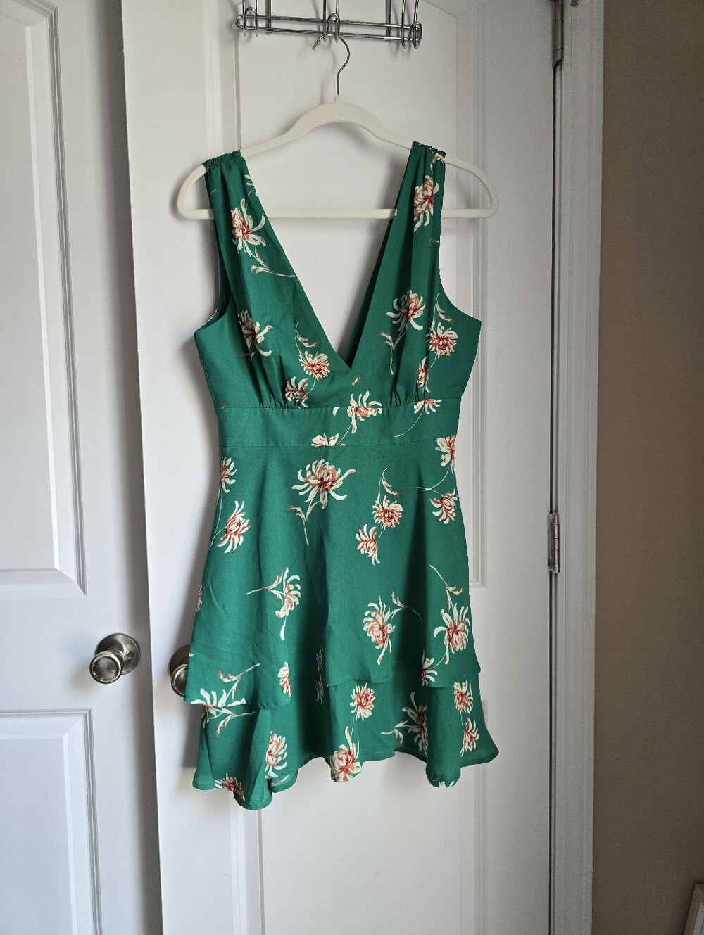 BB Dakota Green Floral Dress